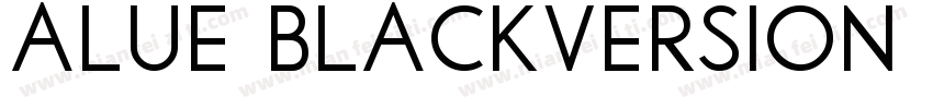 alue BlackVersion 1字体转换